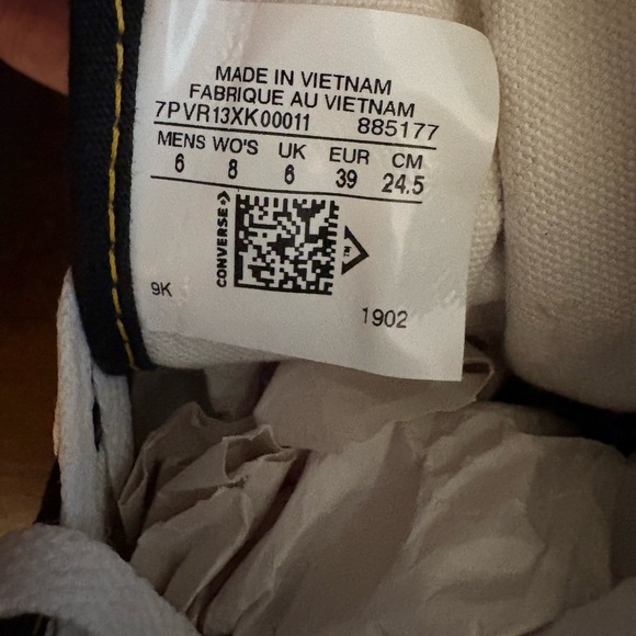 Converse all star high custom fierce fearless female size 8 - Picture 7 of 7